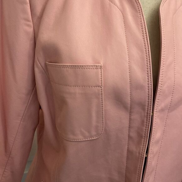 Dana Buchman 100% leather jacket, size 12 - Picture 2 of 10